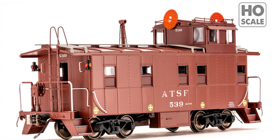 Class One Model Works - Peaked Roof Caboose Santa Fe #539 HO Scale