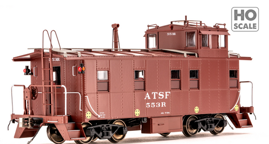 Class One Model Works - Peaked Roof Caboose Santa Fe #553R HO Scale
