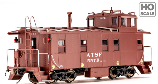 Class One Model Works - Peaked Roof Caboose Santa Fe #557R HO Scale