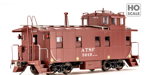 Class One Model Works - Peaked Roof Caboose Santa Fe #561R HO Scale