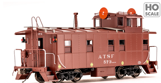 Class One Model Works - Peaked Roof Caboose Santa Fe #573 HO Scale