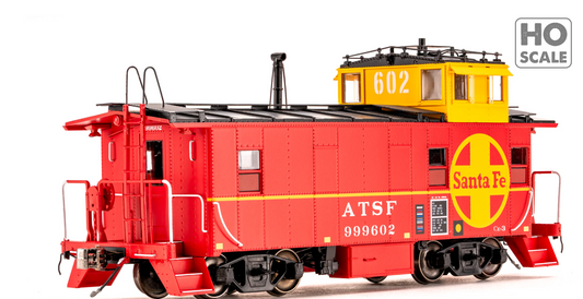 Class One Model Works - Peaked Roof Caboose Santa Fe #999602  HO Scale