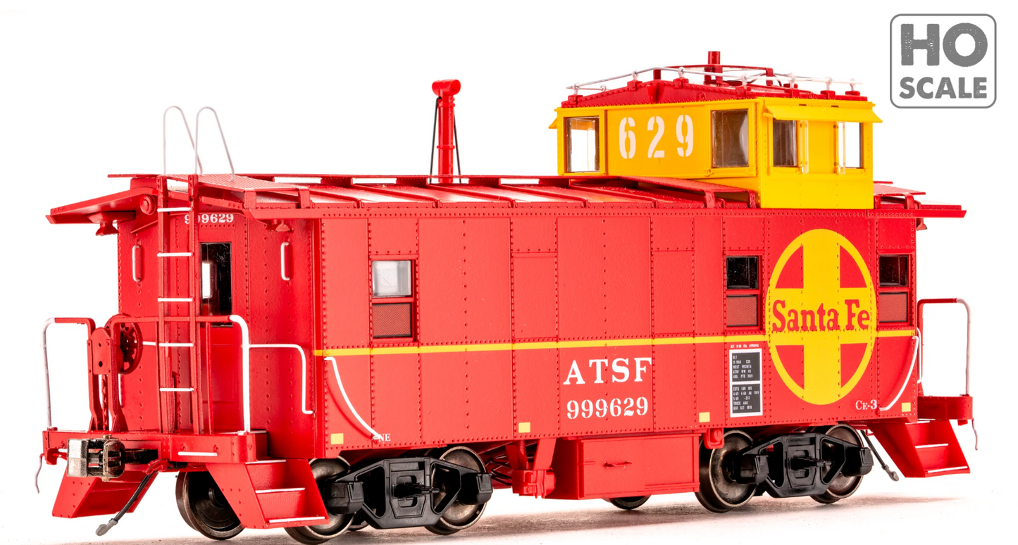 Class One Model Works - Peaked Roof Caboose Santa Fe #999629 HO Scale