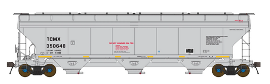 Class One Model Works FC00539 HO Scale - 5200 3-Bay Covered Hopper TCMX #350724