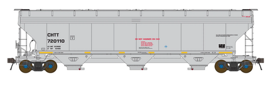 Class One Model Works FC00526 HO Scale 5200 3-Bay Covered Hopper CHTT #720405