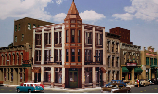 Design Preservation Models 12800 HO Scale - Corner Department Store Structure Kit