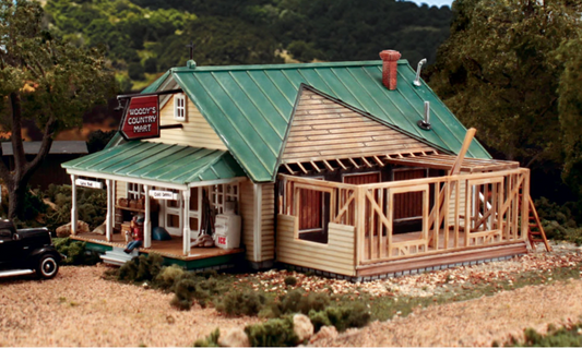 Design Preservation Models 12900 HO Scale - Woody's Country Mart Structure Kit