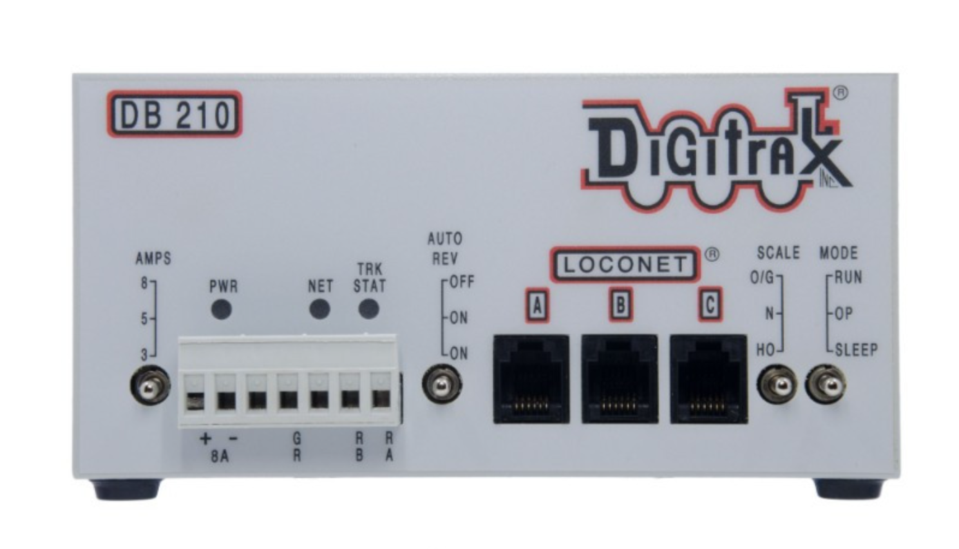 Digitrax DB210 Single 3/5/8 Amp Auto Reversing DCC Booster