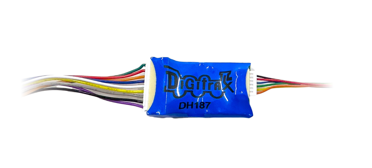 Digitrax DH187D HO Scale - Series 7 Mobile Decoder 8 functions 9 Pin