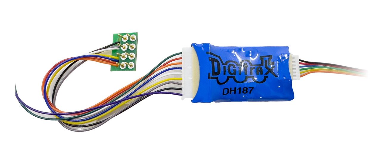 Digitrax DH187PS HO Scale - Series 7 Mobile Decoder 8 Pin 8 Functions
