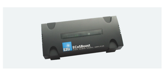 ESU 50012 - ECoSBoost ext. booster, 7A, MM/DCC/SX/M4, set with power supply 120-240V