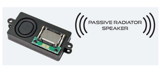 ESU Speaker 50345 - Passive Radiator Speaker 22mm x 42mm x 8.0mm, square, 4 Ohm, resonator