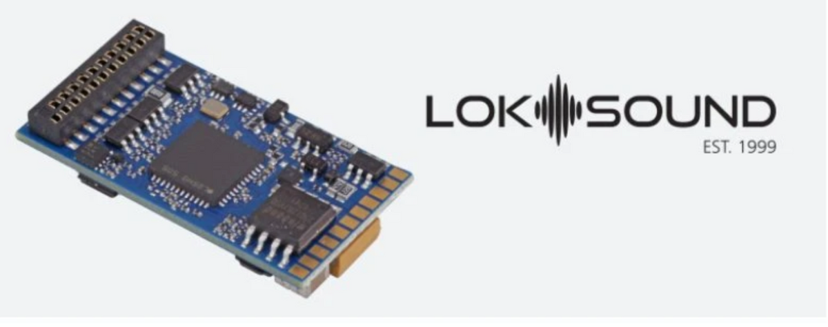 ESU 58419 LokSound 5 Sound Decoder DCC/MM/SX/M4 "blank decoder", 21MTC NEM6660, with speaker 11x15mm - HO Scale