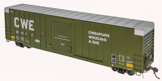 Homeshops Exactrail Berwick 7580 Boxcar freelance railroad Chesapeake Wheeling & Erie #23127 HO