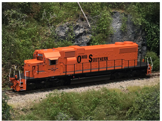 Homeshops OS 256 - HO Scale Ohio Southern DCC Sound Scale Trains SD38-2 Locomotive