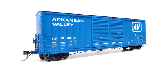 Homeshops /Rapido AV16373 HO Scale PC&F 50' Double Door Box Car Arkansas Valley #16372