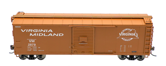 Homeshops /Atlas VM2825 HO Scale USRA Rebuilt Steel 40' Box Car Virginia Midland #2825