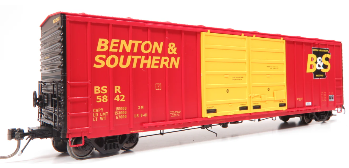 Homeshops /Rapido BSR5810 HO Scale PC&F 50' Double Door Box Car Benton & Southern #5810