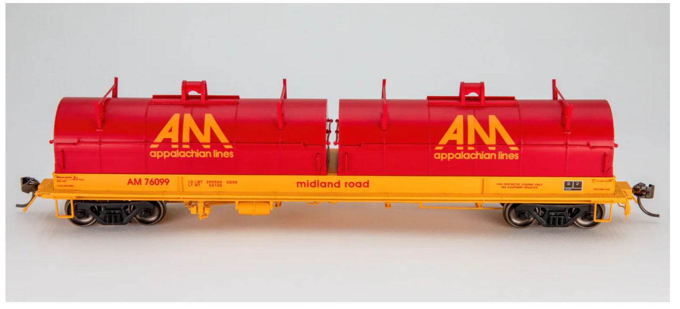 Homeshops Intermountain Evans 100 Ton Steel Coil Car - Freelance Railroad Allegheny Midland AM #76037 HO Scale