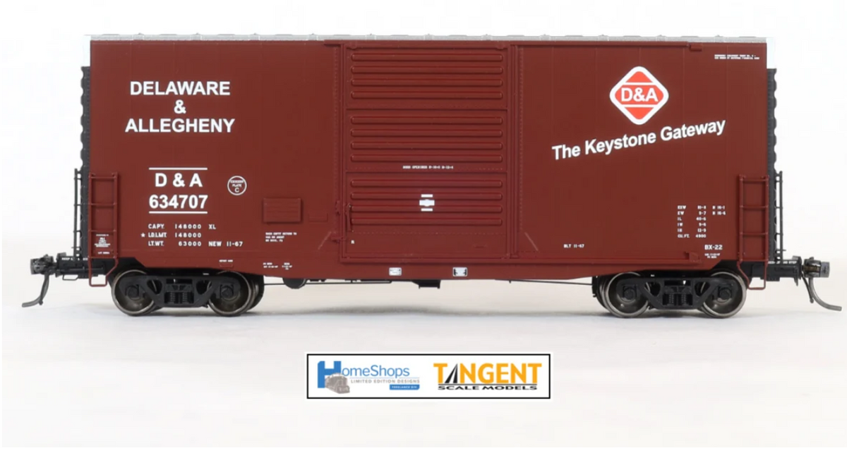 Homeshops /Tangent DA634756 HO Scale - PS40' Hy-Cube Box Car Delaware & Allegheny #634756