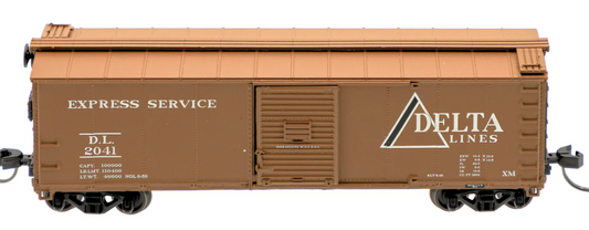 Homeshops /Atlas N Scale USRA Rebuilt Steel 40' Box Car Delta Lines #2041