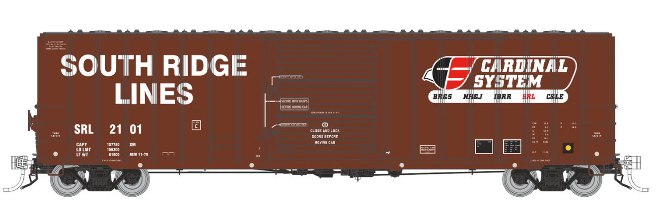 Homeshops /Rapido SRL2192 HO Scale PC&F 50' Double Door Box Car South Shore Line #2192