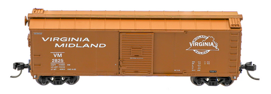 Homeshops /Atlas VM2886 N Scale USRA Rebuilt Steel 40' Box Car Virginia Midland #2886