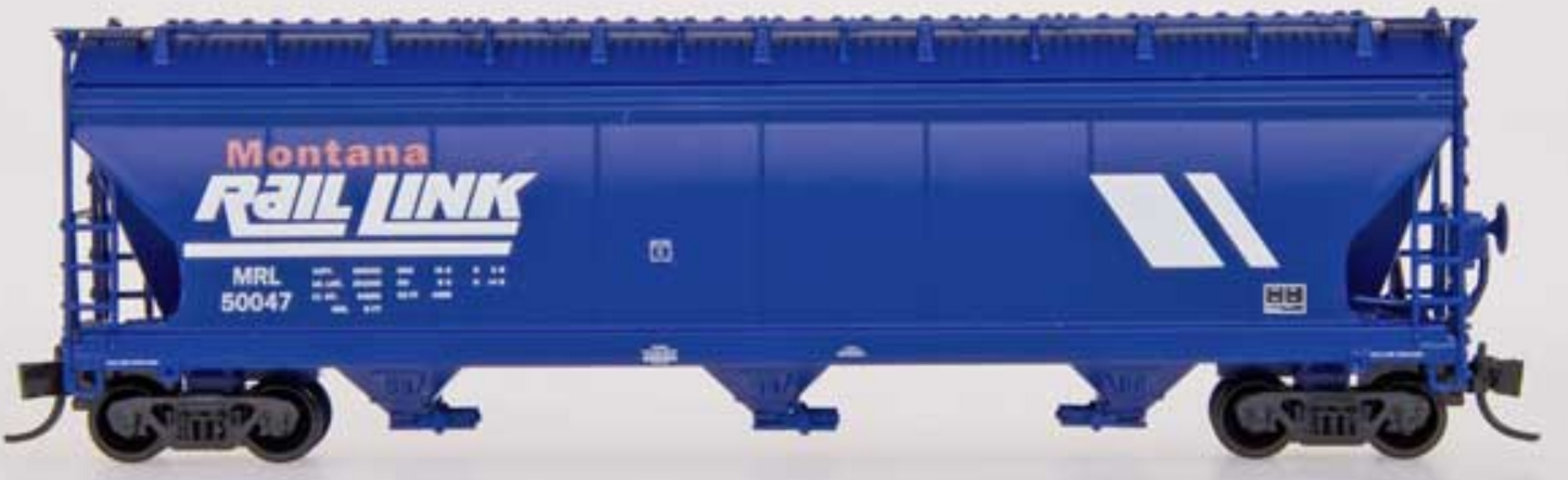 intermountain 67036-22 N Scale - ACF 4650 Cu Ft 3-Bay Hopper Montana Rail Link #50064