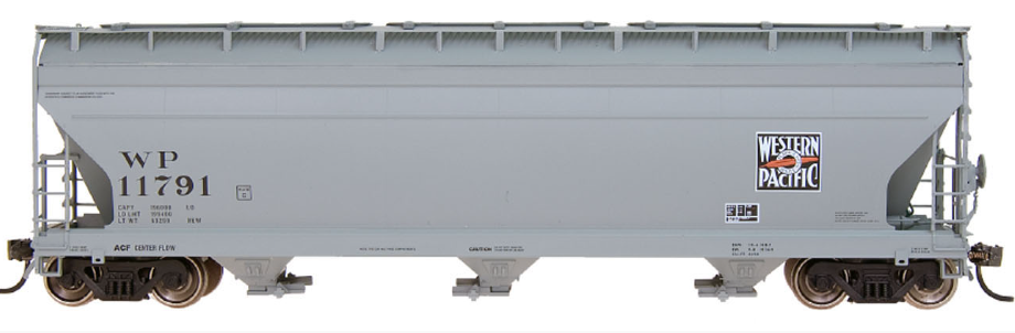 intermountain 67033-17 N Scale - ACF 4650 Cu Ft 3-Bay Hopper Western Pacific #11786