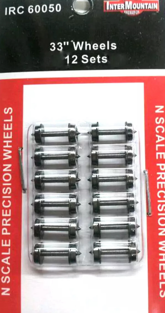 Intermountain 60050 N Scale - 33" Wheels 12 Axles