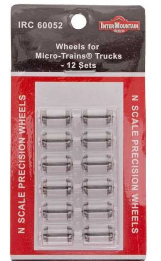 Intermountain 60052 N Scale - Wheels for Micro-Trains Trucks 12 Axles