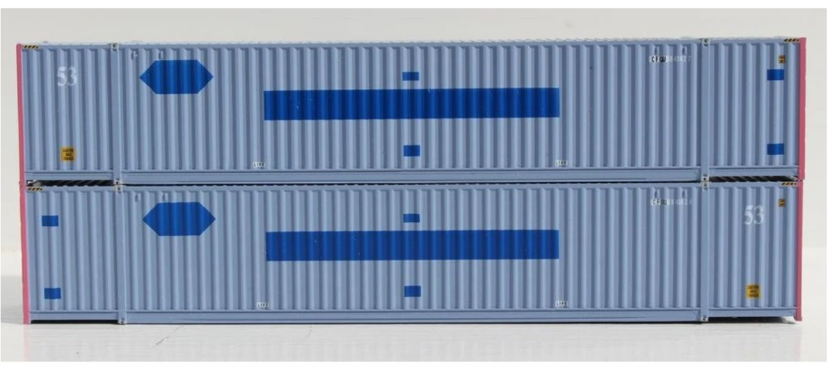 Jacksonville Terminal Co JTC 535068 N Scale - ex PACER 53' Corrugated Containers (2 Pack)