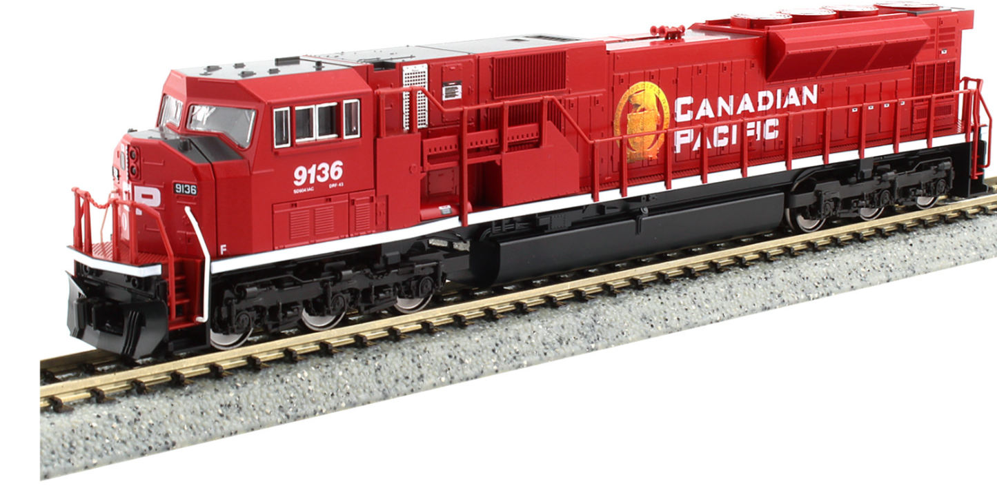 Kato 176-5627 N Scale - SD90MAC DC/Silent (DCC Ready) Canadian Pacific (CP) #9155