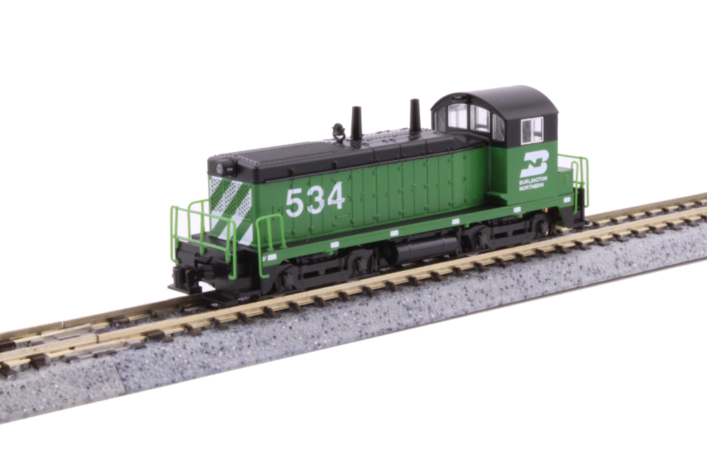 Kato 176-4377 N Scale - NW2 Switcher DC/Silent Burlington Northern #534