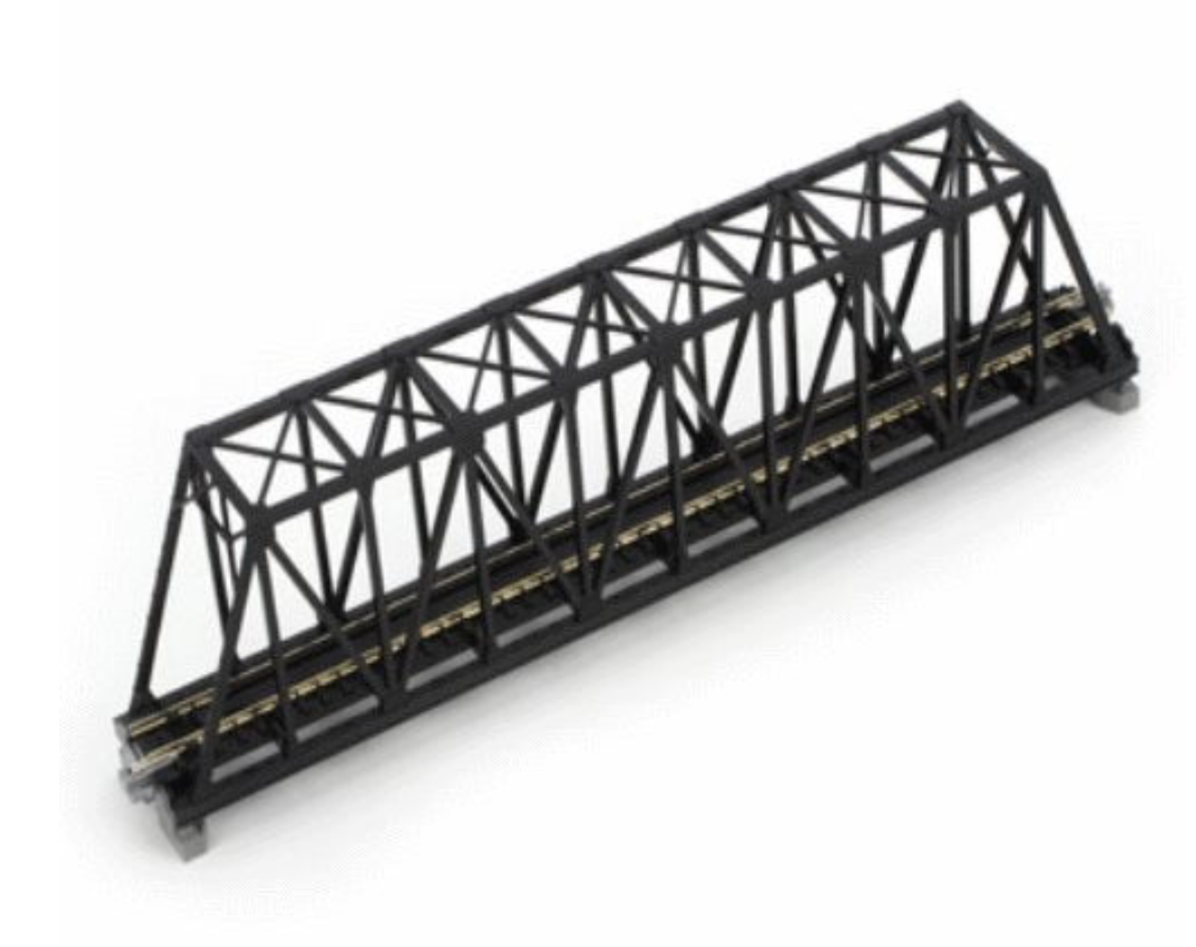 Kato 20-434 N Scale - Unitrack Single Truss Bridge 248mm 9 3/4" Black