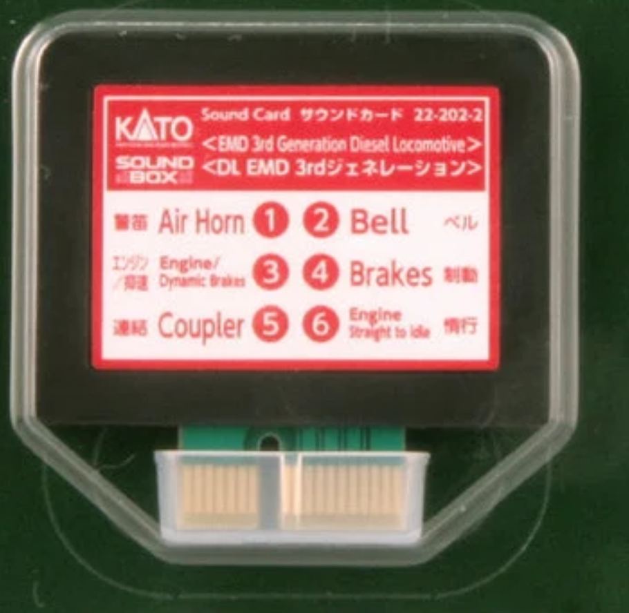 Kato Sound Card 22-202-2 Multi Scale - EMD 3rd Generation