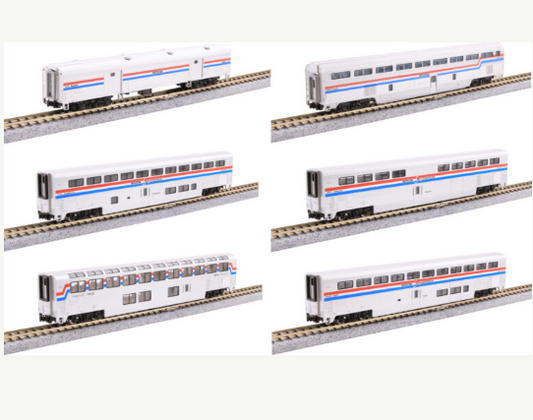 Kato 1063531 N Scale Amtrak Superliner Phase III 6-Car Set