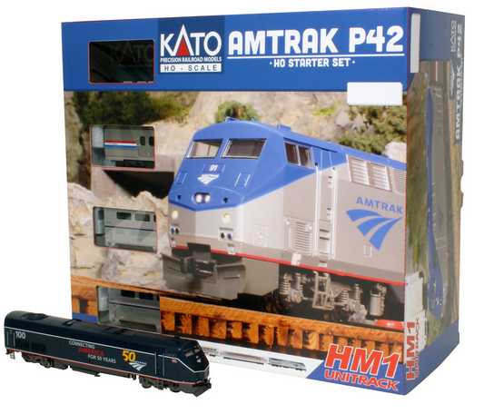 Kato HO Amtrak P42 Starter Set Includes Midnight Blue #100 Engine
