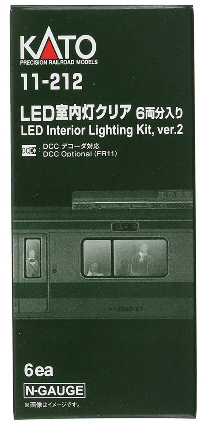 Kato 11-212 - Passenger Car Interior Lighting Kit V.2 Package of 6 - N Scale