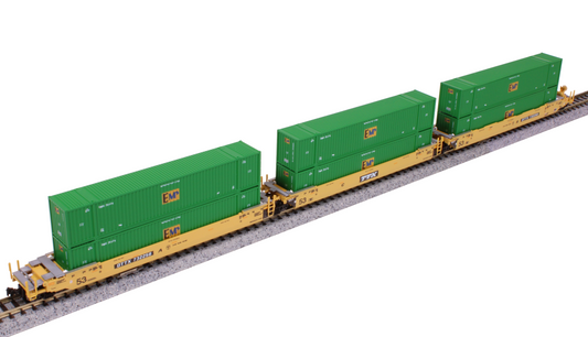 Kato 106-6187 Gunderson Maxi-IV Double Stack Car 3 Unit Set TTX N Scale