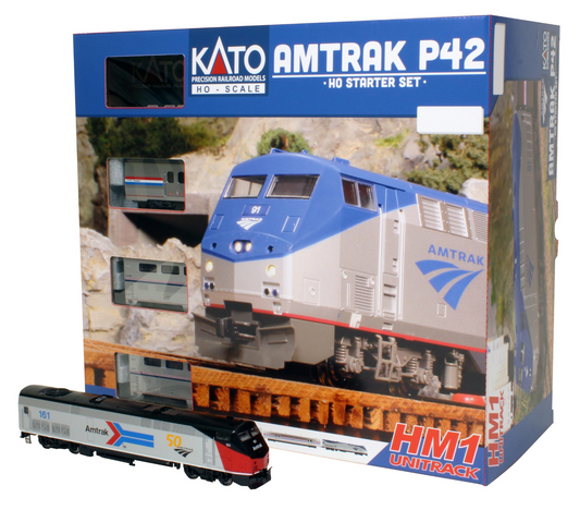 Kato HO Amtrak P42 Starter Set Includes Phase I #161 Engine