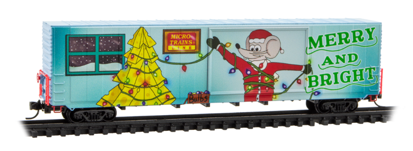 MicroTrains Line 102 00 854 N SCALE - Micro Mouse Christmas 60' Boxcar