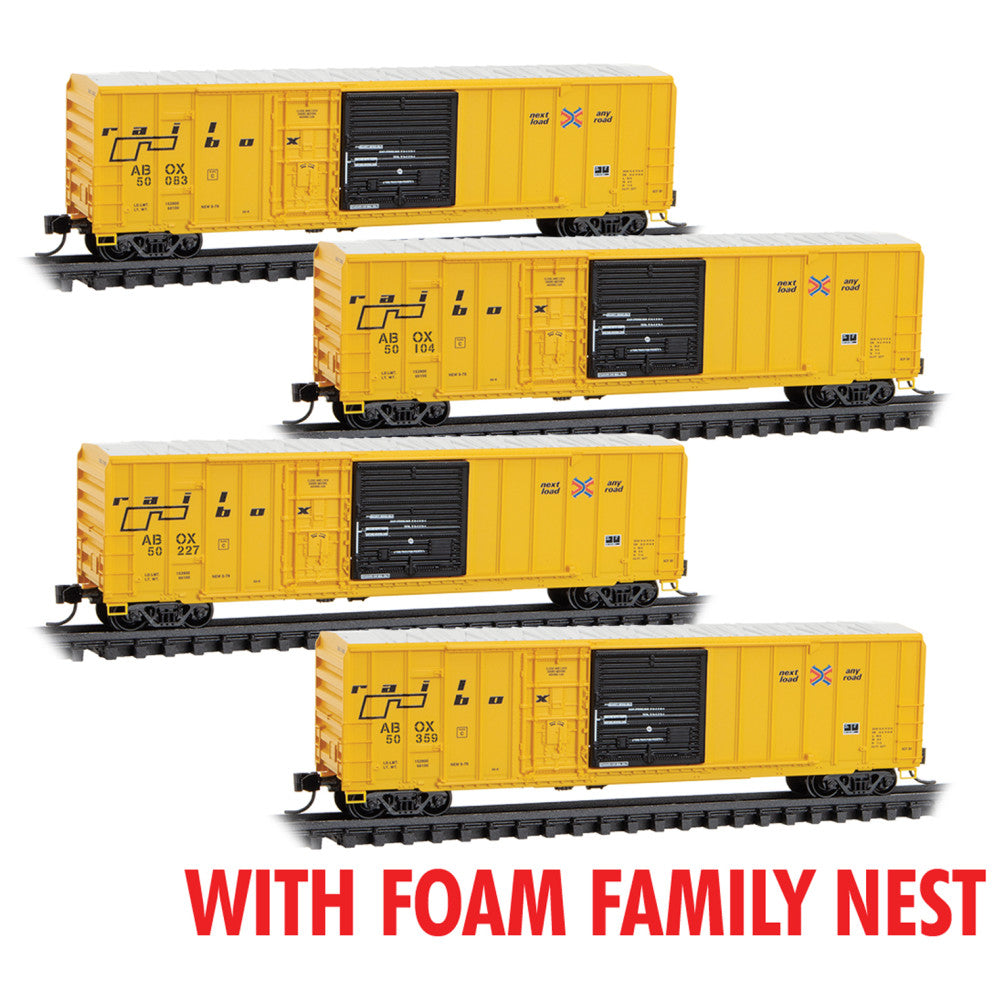 MicroTrains Line 50' Boxcar Railbox 4-Pack N Scale Foam Nest