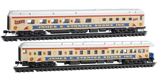 MicroTrains Line Strates Shows 2 Car Carnival Train Cars N Scale