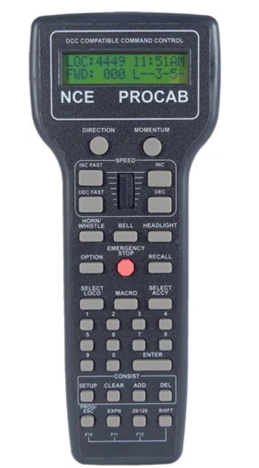 NCE 5240011 ProCab-R Deluxe Master Cab Wireless Handheld Throttle