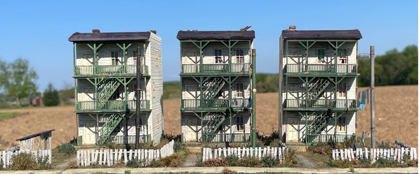 Motrak Models 13403 - Earl Smallshaw's Tenement Row - N Scale Kit