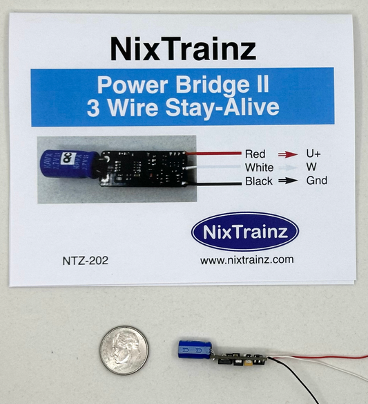 NixTrainz NTZ-202 - Power Bridge II, 3 Wire Stay-Alive