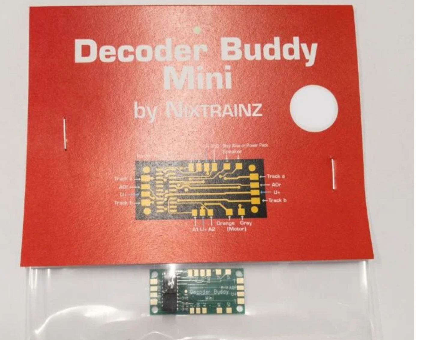 NixTrainz Decoder Buddy Mini, With 0 Ohm 2.2K Axial Resistors