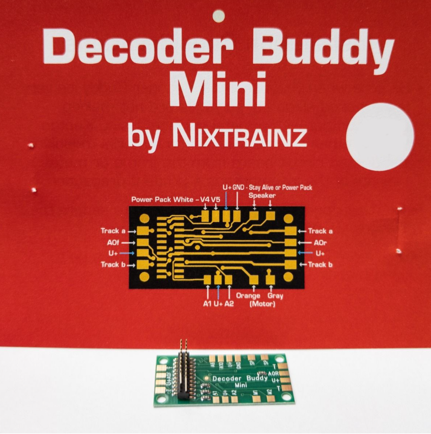 NixTrainz Decoder Buddy Mini NTZ8 With 2.2K Resistors