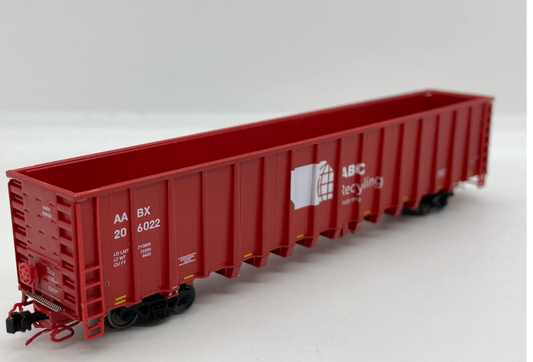 Otter Valley Railroad OVR6473 N Scale NSC 64 Ft 6400 CuFt Scrap and Trash Gondola - AABX #206020